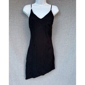 POETRY Medium Asymmetrical Hem Sleeveless Black Cocktail Dress‎